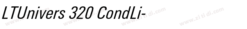 LTUnivers 320 CondLi字体转换